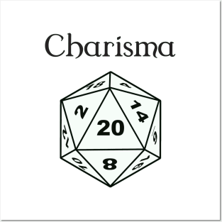 Charisma Stat D20 Posters and Art